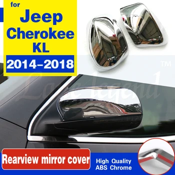 ABS хромирани аксесоари за Jeep Cherokee KL 2016 2017 2018 Автомобил огледало за обратно виждане рамка капак завърши дъжд от веждите