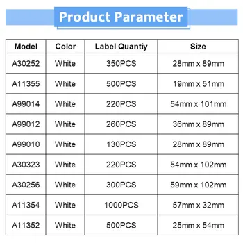 Absonic преобръщане 10 за Dymo заменя етикет 54mm*25 мм LW 11352 500 lables за Labelwriter 400 450 принтер 450turbo Seiko SLP 440 450