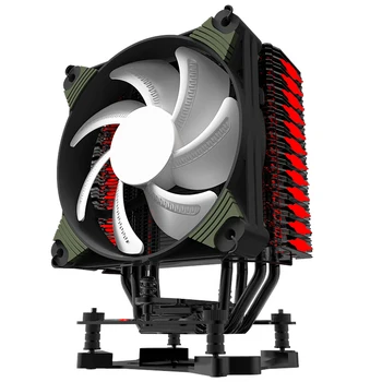 Aigo ICY K4 CPU cooler 300W TDP 4 heatpipes 4pin PWM RGB 120mm вентилатор на радиатора за LGA 2011/1151/1155/1156/775/1366/AM2+/AM3+/AM4