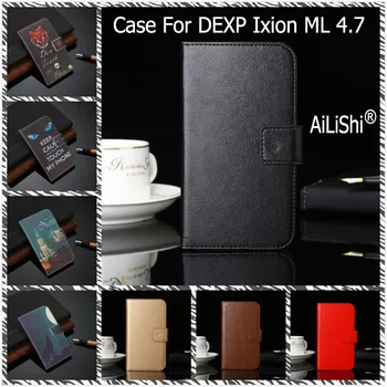 AiLiShi ПУ кожен калъф за DEXP Ixion ML 4.7 луксозен флип защитен калъф портфейл от слотове за карти Ixion ML 4.7 DEXP Case Hot