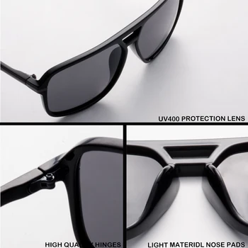 AIMISUV квадратни слънчеви очила мъжете поляризованное огледало шофиране очила души марка дизайнер големи ретро очила с UV400