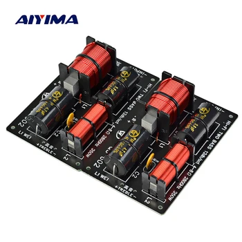 AIYIMA 2PCS 350W Speaker Crossover Treble +Dual Bass 2 Ways делител на честота за 4-8Ohm Speaker Filter 12dB 2800Hz 700W