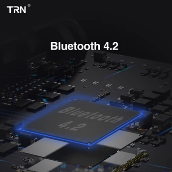 AK New TRN BT3S Wireless Bluetooth 4.2 APT-X кабел HIFI слушалки 2Pin/MMCX за Revonext QT5 TRN X6/IM2/V80/IM1 Tin T2 Yinyoo V2