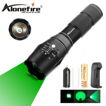 AloneFire E17 Tactical Flashlight XPE Green LED Факел, Flash Light светлина за риболов, лов флаш лампа lanterna факел