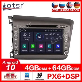 Android, 10.0 2 din car radio мултимедиен плейър за Honda Civic 2012-GPS навигация 4G net WIFI GPS навигация радио