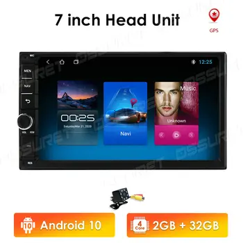 Android QuadCore 1G + 32G RDS AM универсален двоен 2Din авто аудио стерео GPS навигация радио комплекти автомобилен мултимедиен плейър 7 инчов USB