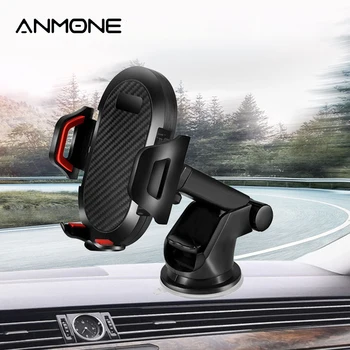 ANMONE 360 Mount in Car Stand No Magnetic Suction Cup Car Phone Holder In Car Support Mobile Cell мобилен телефон смартфон
