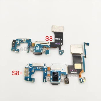 Aocarmo USB порт кабел за зареждане + микрофон dock конектор за зарядно устройство гъвкав кабел за Samsung Galaxy S8 G950U/F/N / S8plus S8+ G955U G955F G955N