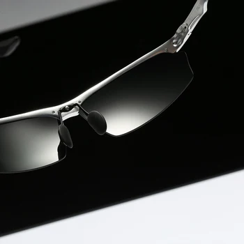 AORON ретро алуминиева рамка поляризирани слънчеви очила мъжете луксозната марка дизайнерски мъжки огледало класически, шофиране, очила очила Oculos