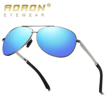 AORON слънчеви очила мъжки поляризованное покритие огледало okulary Gafas високо качество наскоро мъжки слънчеви очила открит шофиране Goggle UV400 S4