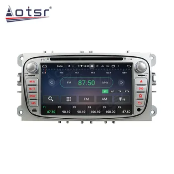 AOTSR радиото в автомобила Android 10 за Ford Mondeo, Transit Tourneo Connect S Max GPS Navigation 2 Din Multimedia DVD Player Carplay PX6