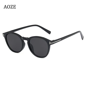 AOZE 2020 нов е кръгли слънчеви очила стил пилот дизайнер ретро слънчеви очила Моден улица прилив на слънчеви очила унисекс жени ins популярни