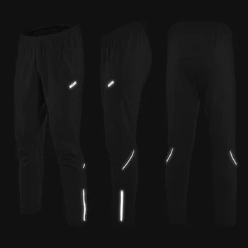 ARSUXEO мъжки зимни загряване на минерални флисовые панталони мультиспортивный бягане колоездене Колоездене панталони ветрозащитный 18Z