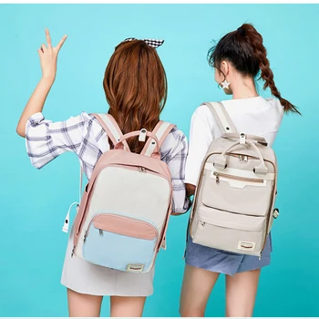 Atinfor марка Anti Theft водоустойчив найлонов раница момичета студент за лаптоп чанта за пътуване рамото раници децата книга чанти