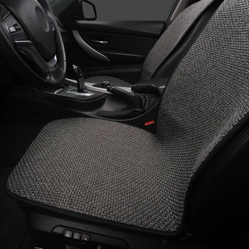 AUTOYOUTH Most Car Seat Cover Дишаща Ice Silk Car Seat Covers for Most Cars for 1 Piece нескользящий миризма универсален цвят черен