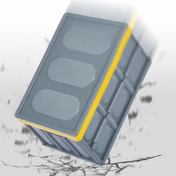 B-живот сгъваеми силози за съхранение на пакет от 2, с капак кутии пластмасови Мъкна кутия за съхранение на контейнера