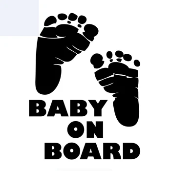 Baby on Board Отпечатъкът Car Sticker водоустойчив слънцезащитен крем мотоциклет автоаксесоари Vinyl стикер,15 см*11см
