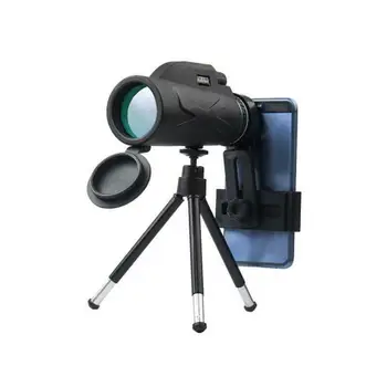 BAK4 80X100 Zoom HD обектив Призма туризъм монокулярный телескоп w/телефон клип и статив