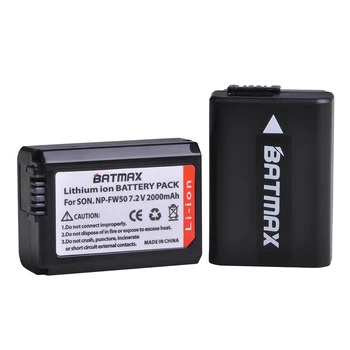 Bamtax NP-FW50 NP FW50 NPFW50 npfw50 батерия + LCD двойно зарядно устройство за Sony Alpha A6500 a6300 a6400 a6000 a5000 a3000 NEX-3 a7R