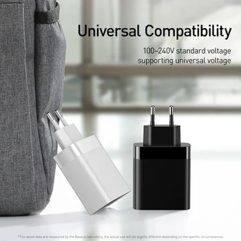 Baseus USB зарядно за iPhone 11 Pro Max 30 W за бързо зареждане на Xiaomi Red mi Huawei Капитан 30 Pro за бързо зареждане на 4-портов USB зареждане