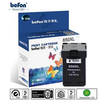 Befon черен цвят 650XL Подмяна касета за HP 650 HP650 XL за hp Deskjet 1015 1515 2515 2545 2645 3515 4645 принтер