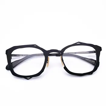 Belight Optical Women Men Japan Irregular Design Titanium Glass предписани очила, оптични рамки за очила Eyewear MM-0046