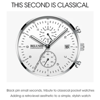 BELUSHI Fashion мъжки часовник Top Brand Luxury Ultra-Thin Mesh Steel Sport кварцов часовник водоустойчив Мъжки часовник Relogio Masculino