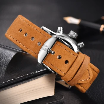 Benyar Luxury Brand мъжки аналогов кварцов кожени спортни часовници за мъже dr. военни ръчен часовник Man Clock Relogio Masculino