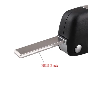 BHKEY3BUTTONS багажника на промяна дистанционно ключ калъф за Peugeot 306 407 408 607 за Citroen C4 C2 Car Key CE0536 VA2 или HU83 нож