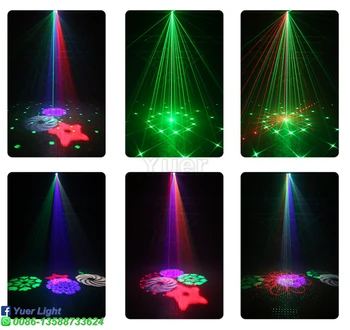 Big Picture 48 Pattern RGB Laser Светлини Control Music Led Disco Light Show Party Laser Projector Effect Lamp with Controller