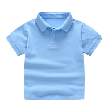 Big Size Fashion Solid Baby Boy Girl T-shirt Toddle Boys T Shirt 2019 Summer евтини тениски за момичета, спортни блузи на Детски дрехи