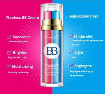 BIOAQUA BB cream нов дизайн на розови и сини двойна тръба BB cream Perfect Cover Blemish Makeup Cosmetic Foundation