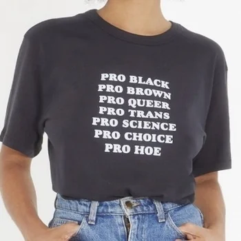 Black Lives Matter Unisex Pro Black Pro Brown Pro Queer Quotes Slogan T-Shirt Black People Human Rights Tee LGBTQ Pride Shirt