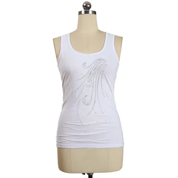 BLINGSTORY голям е размерът на Майк Дамски Ежедневни памук летни блузи Диамант Бял тениска Femme ръкави Camisetas Mujer LP5229060