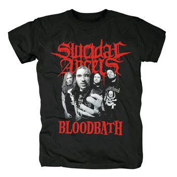 Bloodhoof Suicidal angels death metal траш метъл памук тениска черен Азиатски размер