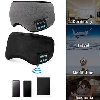Bluetooth 5.0 безжични стерео слушалки 3D Sleep Mask лента за глава Sleep Soft слушалки Sleeping Eye Mask Music Headset слушалки