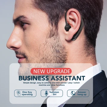 Bluetooth Слушалка 5.0 Безжични Слушалки Bluetooth Слушалки, Hands Free Слушалки Втулки Слушалки С Микрофон За Мобилни Устройства