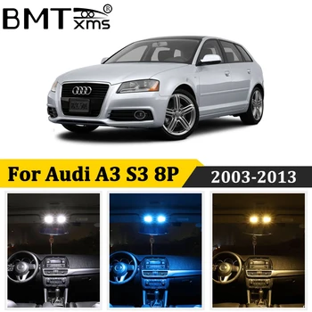 BMTxms 22Pcs Canbus Car LED Interior Light Kit For Audi A3 S3 RS3 8P Hatchback Sportback 2003-2013 Auto Lamp Accessories