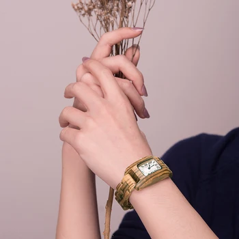 BOBOBIRD дървени часовници, дамски Кварцов часовник луксозна марка дамски часовници montre bois femme в дървена кутия