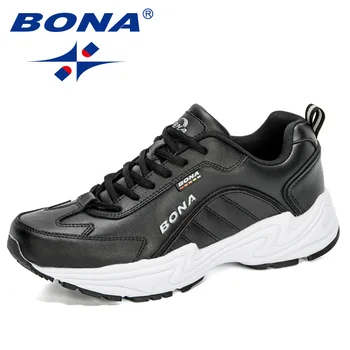 BONA 2020 нови дизайнерите на спортни обувки за ходене мъжки маратонки, Маратонки мъжки треньори на открито, спортни обувки, мъжки маратонки, обувки за краката