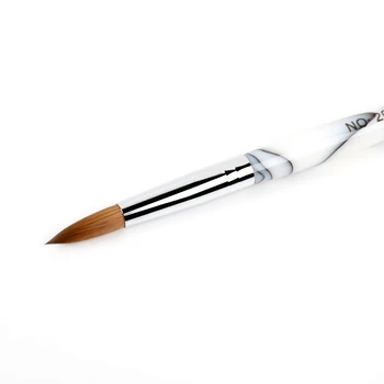 BQAN 1бр #20 чист Колинский Sable коса акрилна четка за нокти Crystal Nail Art Paint Brush акрилна писалка за маникюр Nail Art инструмент