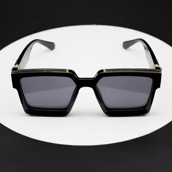 BRERONE 2020 нов квадратен луксозни слънчеви очила Мъже, Жени мода UV400 очила