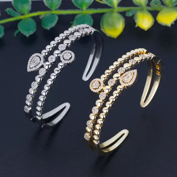 BrideTalk луксозен уникален Африкански гривна пръстен бижута, комплекти за жени сватба кубичен Циркон Кристал CZ Дубай сватбен комплект бижута