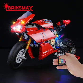 BriksMax Led Light Комплект За 42107 Техника Motorcycle Toys Remote Control Edition