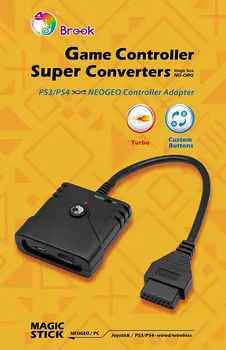 Brook Super Converter for PS3 PS4 to NEO GEO Adapter use Arcade Stick/PS3 PS4 Wireless Controller on SNK USB to DB15 Magic Stick