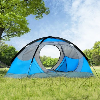 BSWOLF къмпинг палатка 2 човека алуминиев Полюс лесен туристическа палатка двуслойни преносим палатка за туризъм и разходки,пътувания