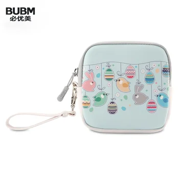 BUBM Girl ' s Сладко Cartoon хигиенична кърпа кърпа подложки чанта притежателят на портфейла е организатор на Електроника носи калъф за кредитни карти косметичка
