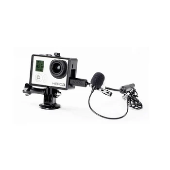 BY-LM20 Pro 3.5 mm Клип Sport обратно външни въоръжение Microfoon ненасочено клип Microfoon Mini USB за GoPro Hero 4 3 + 2 видео