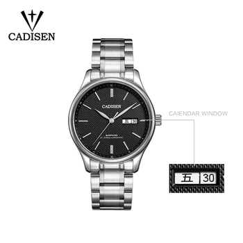CADISEN Top Luxury мъжки механични часовници на свободното време спорт автоматични механични часовници военната търговия 5ATM календарна седмица