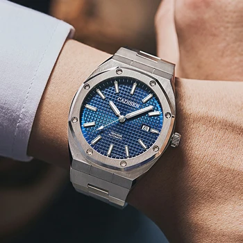 CADISEN механични часовници мъжки 2020 нов топ марка автоматично мъжки ръчен часовник от неръждаема стомана модни часовници за мъже Япония NH35A
